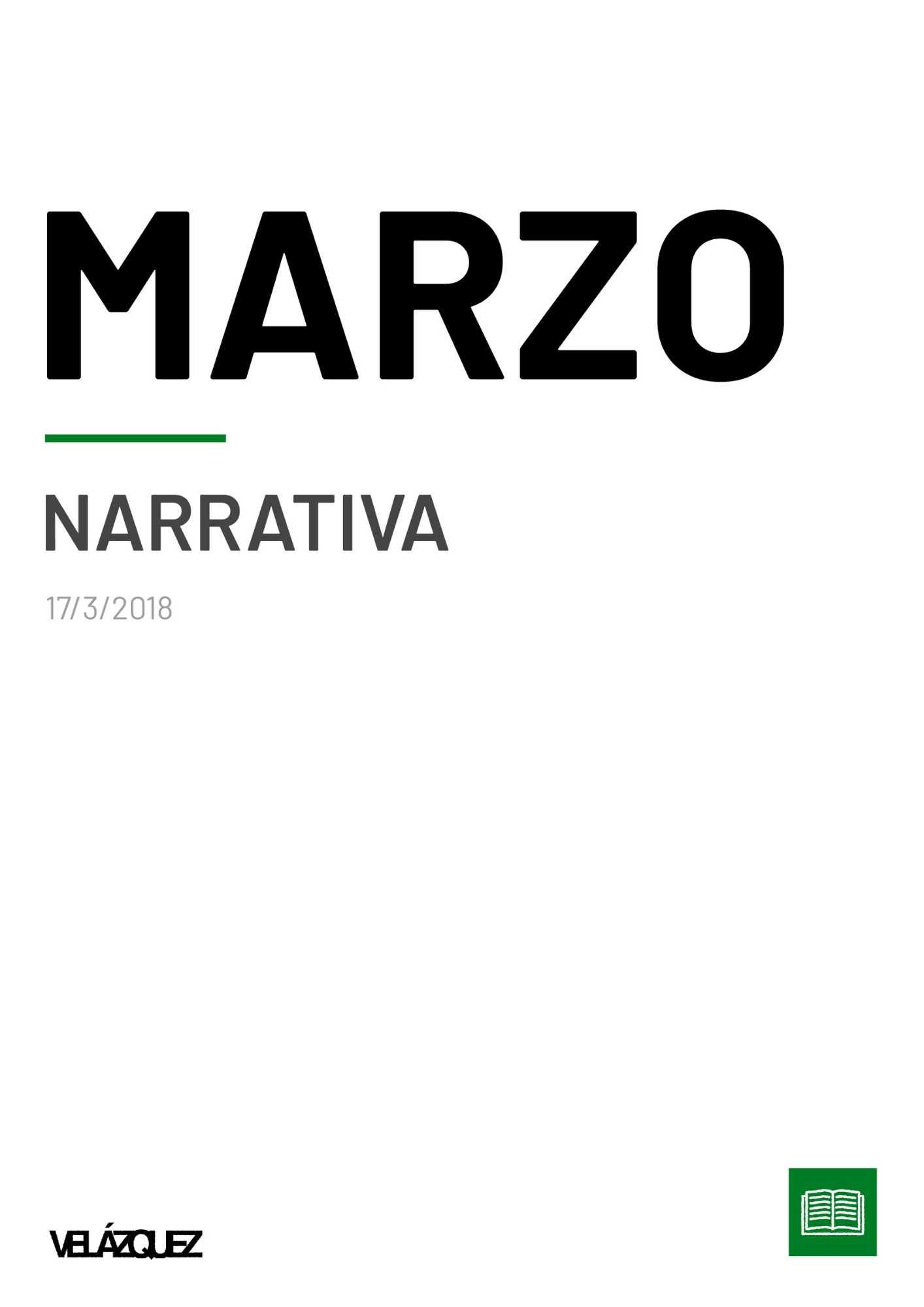 Marzo - Narrativa - Fabri Velázquez